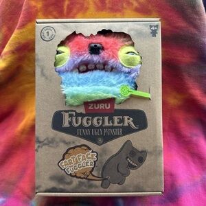New Fuggler Fart Wide Eyed Weirdo Rainbow Pastel Fur Funny Ugly Monsters 9" NWT
